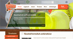 Desktop Screenshot of baseballshop.hu