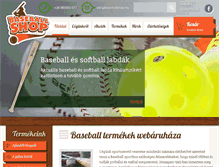 Tablet Screenshot of baseballshop.hu